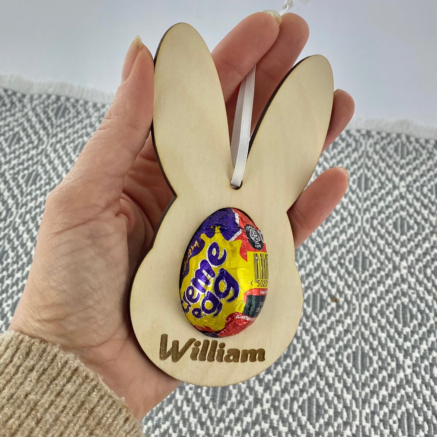 Personalised Easter Bunny Decoration