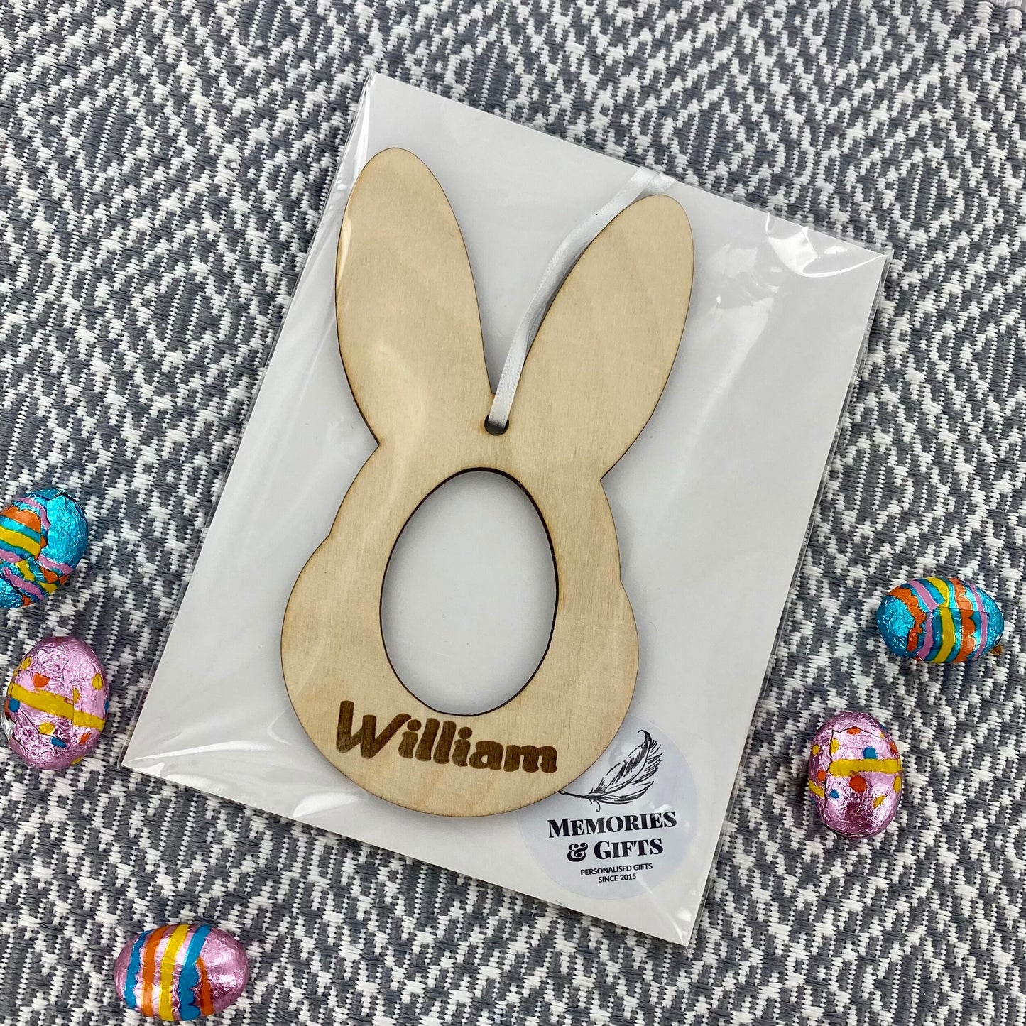 Personalised Easter Bunny Decoration