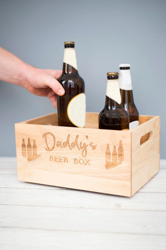 Daddy's Beer Wooden Box Crate